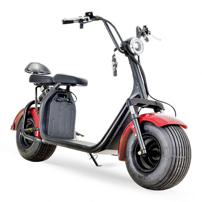 Elektrinis paspirtukas EKORIDE P3 raudonas