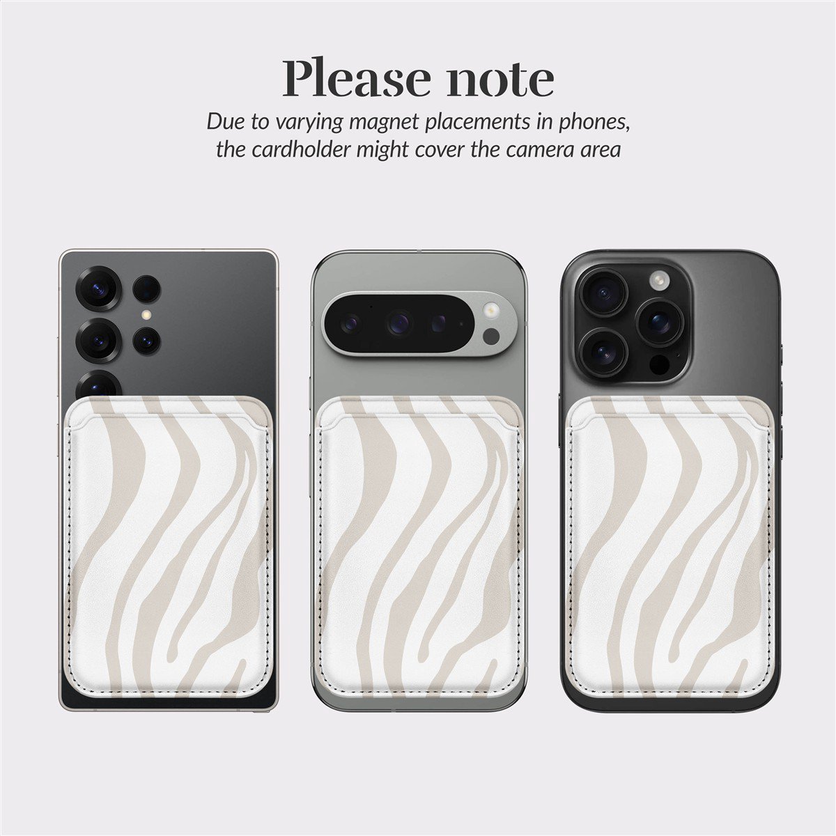 MIO Sandy Zebra Magsafe Case Compatible Card Holder