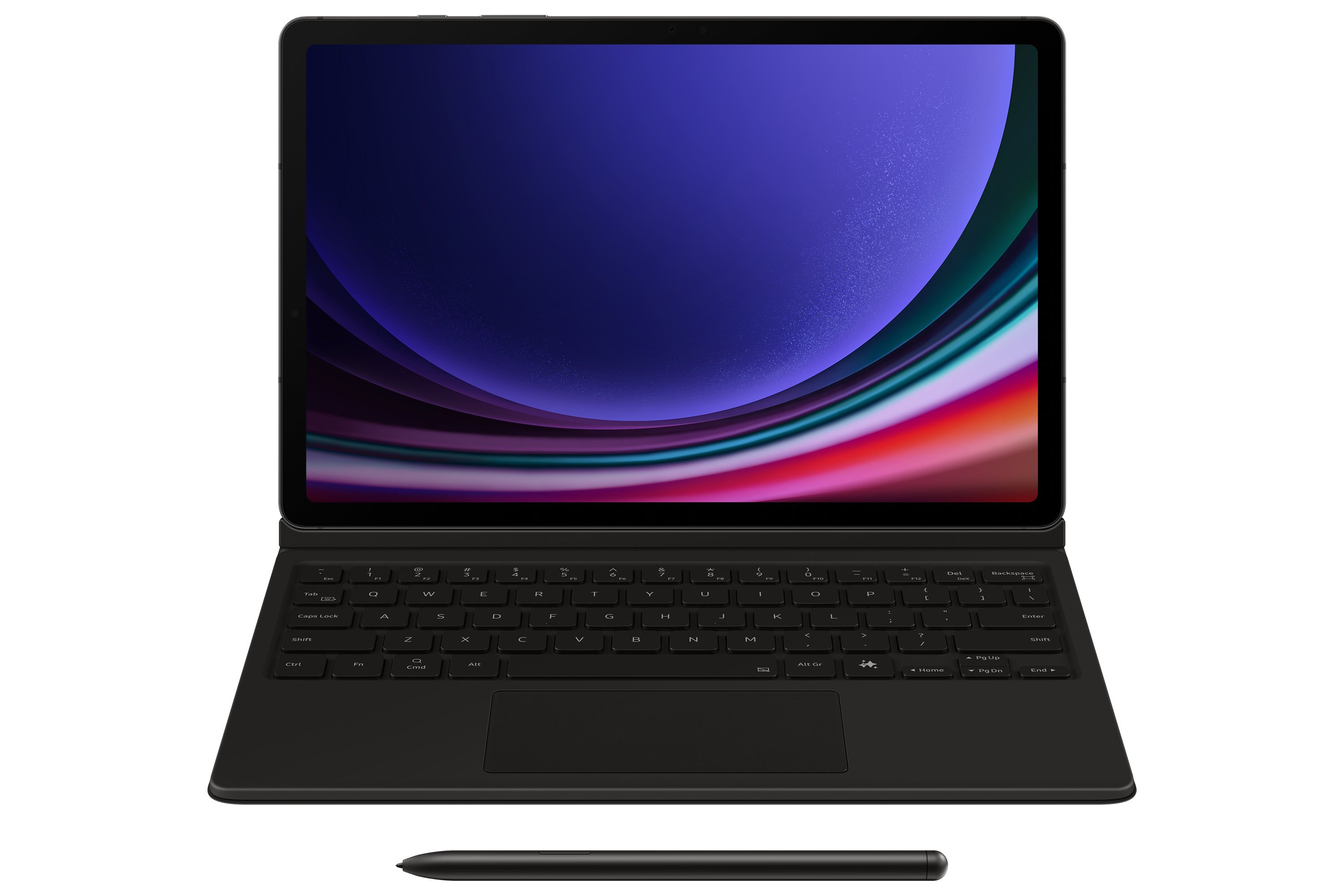 Dėklas su klaviatūra Samsung DX725UB Galaxy Tab S10 FE/S9 FE/S9, Black