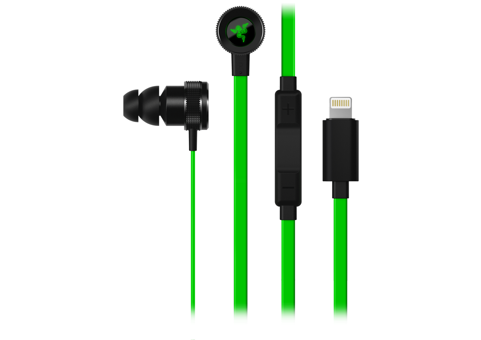 Ausinės RAZER Hammerhead For iOS, į ausis, žalios