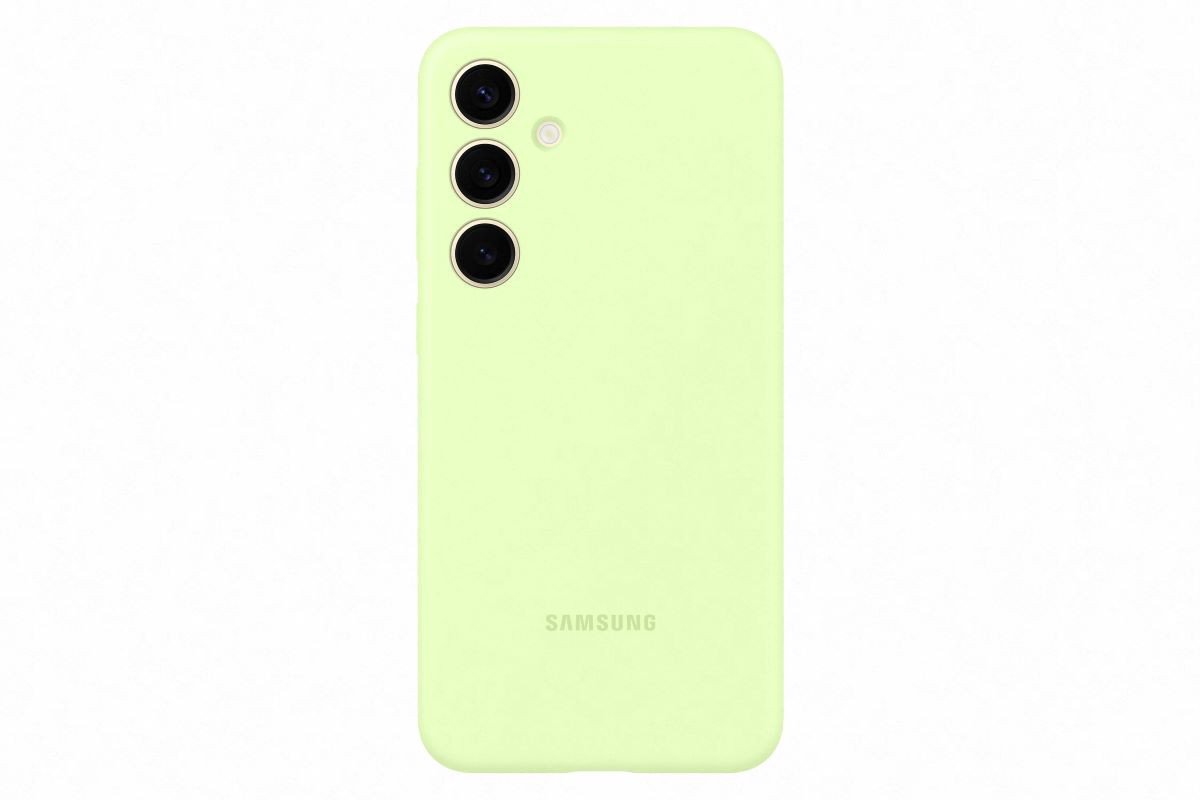 Mob. telefono dėkliukas Samsung Galaxy S24+ Light Green silicone