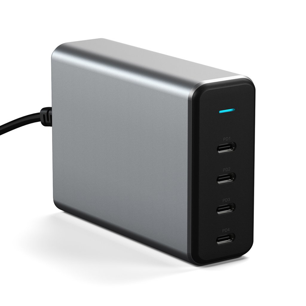 Mob.telefono tinklo įkroviklis SATECHI 165 W GaN PD with 4 USB-C outlets