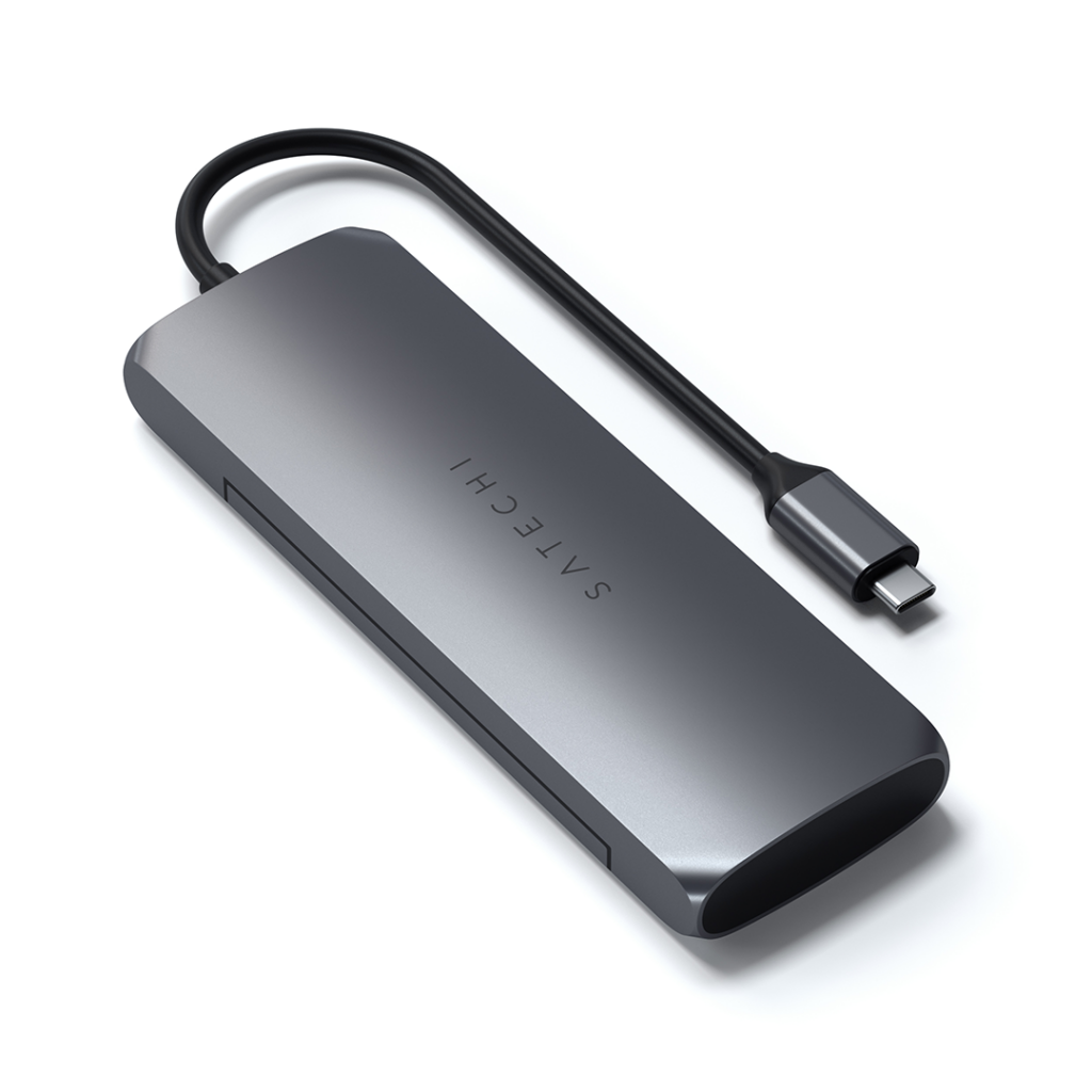 Satechi USB-C HYBRID w. built in SSD SSD storage compartment
