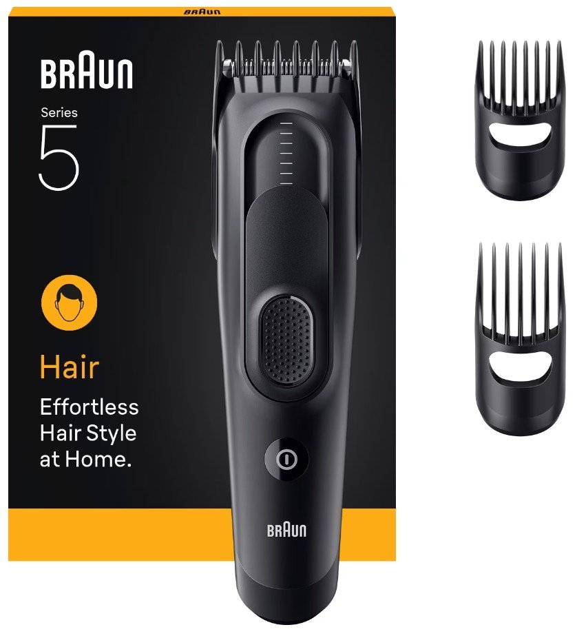 Plaukų kirpimo mašinėlė BRAUN 5 HC5530,&nbsp;juoda matinė