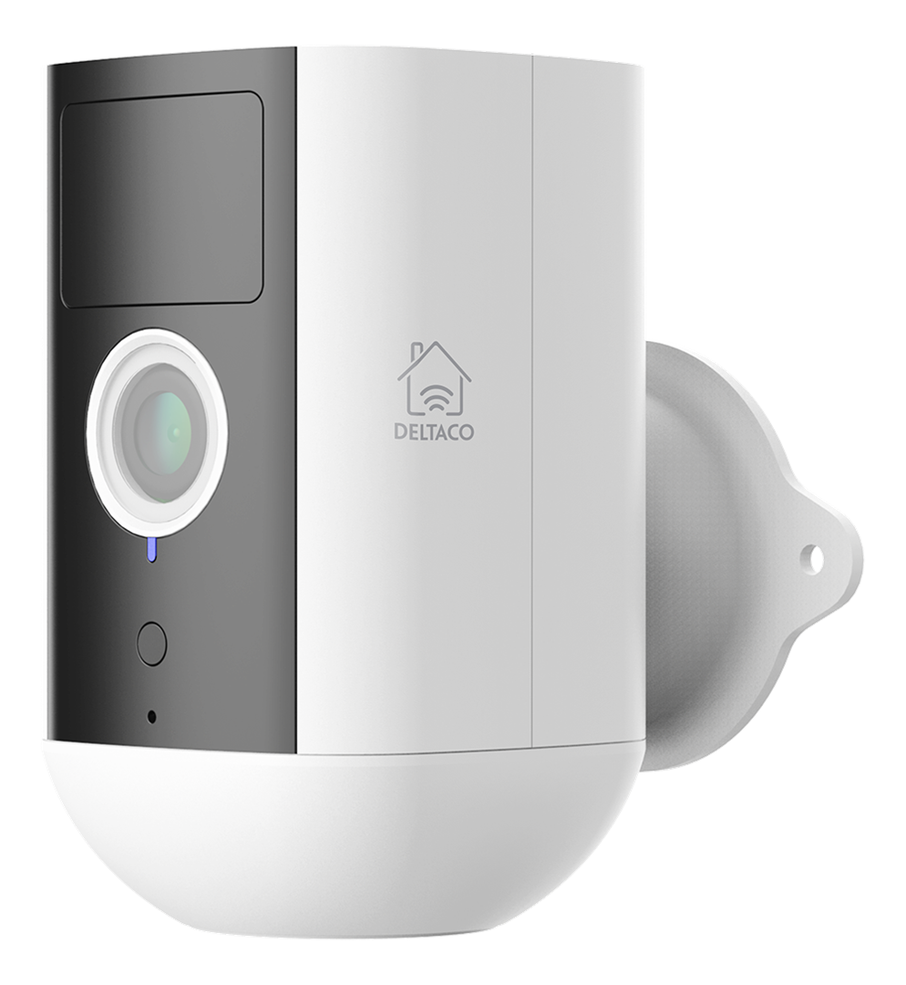 Išmani lauko kamera DELTACO SMART HOME įkraunama, 2MP, WiFi, IP54, balta / SH-IPC09