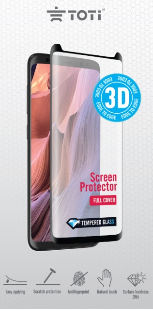 Ekrano apsauga TOTI 3D Phone 12/12 Pro, grūdinto stiklo, juoda
