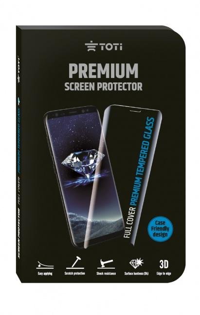 Ekrano plėvelė TOTI PREMIUM Huawei P20 Pro 3D, pilnai dengianti, juodais krašteliais