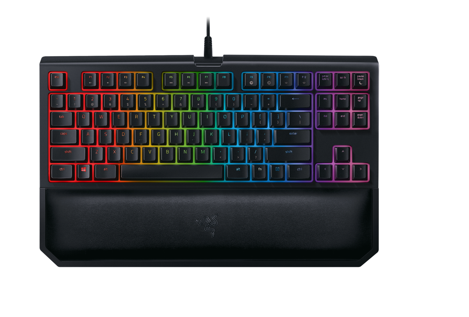 Klaviatūra RAZER BlackWidow Tournament Edition Chroma V2, mechaninė, Orange Switch, US
