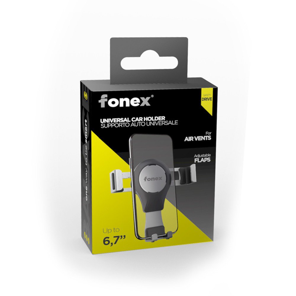 Universal Car Holder Balance up to 6.7" By Fonex Grey