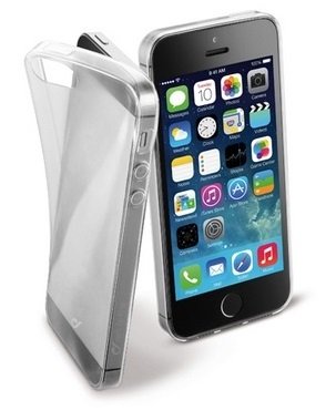 Dėkliukas Cellularline iPhone 5/5S/SE, nugarėlė, skaidri