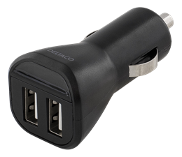 Auto įkroviklis DELTACO 2.4A, 2xUSB / USB-CAR95