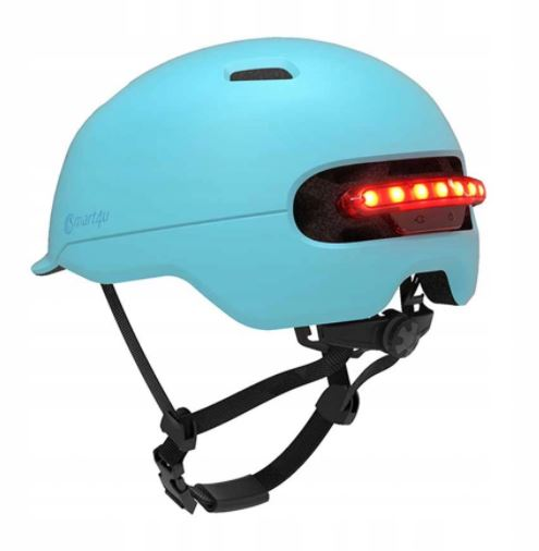 Šalmas XIAOMI Smart4U SH50 LED, mėlynas (M)