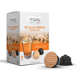 Arbatos kapsulės MUST PEACH, persikų skonio, 16 kaps., skirtos Dolce Gusto kavos aparatams