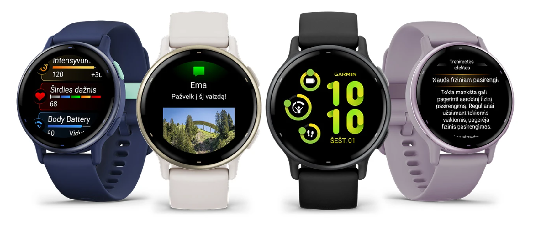 Sportinis laikrodis GARMIN Vivoactive 5 Orchid/Orchid Metallic