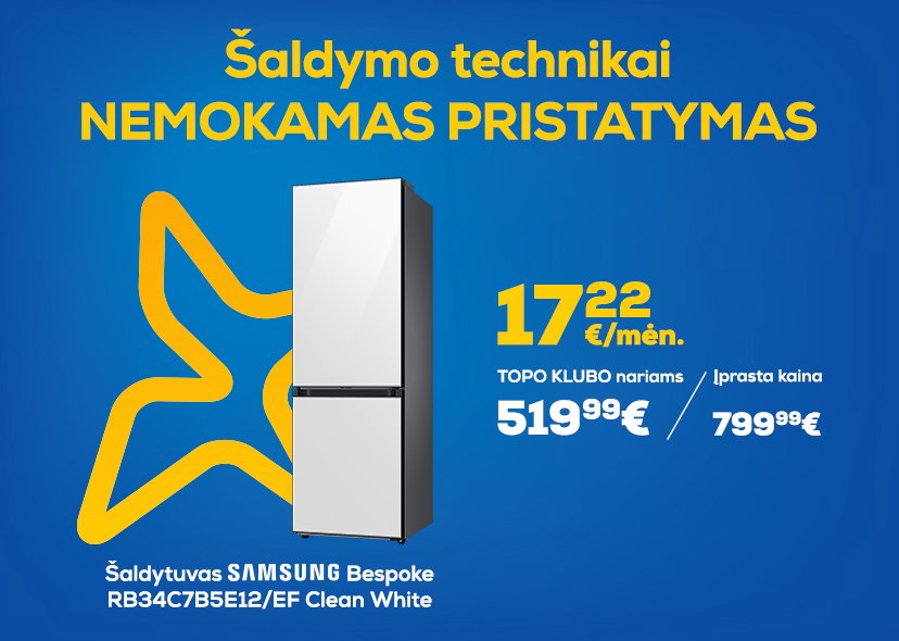 Daugeliui šaldytuvų pristatymas NEMOKAMAS!