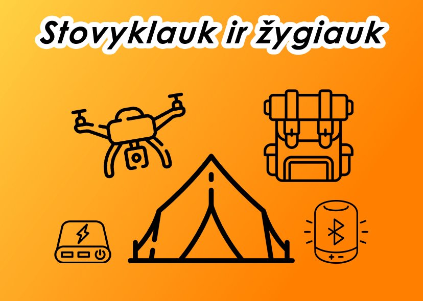 Stovyklauk ir žygiuok
