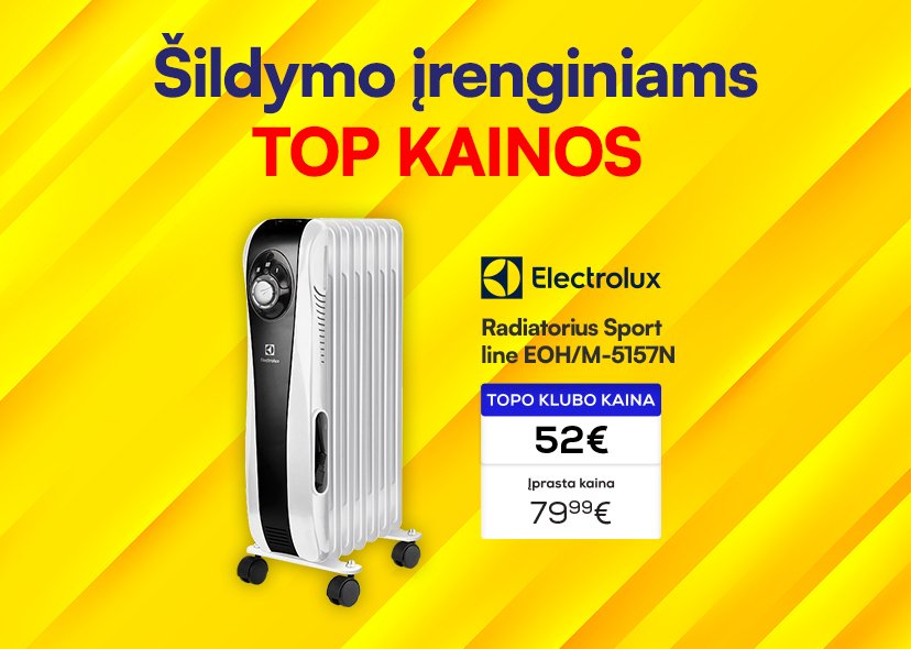 Šildymo prekėms TOP kainos
