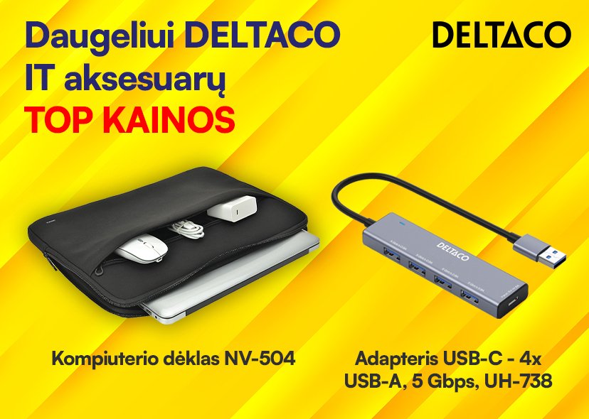 Daugeliui DELTACO IT aksesuarų TOP kainos!