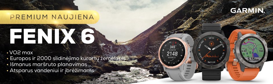 Garmin fenix hotsell 6 kaina