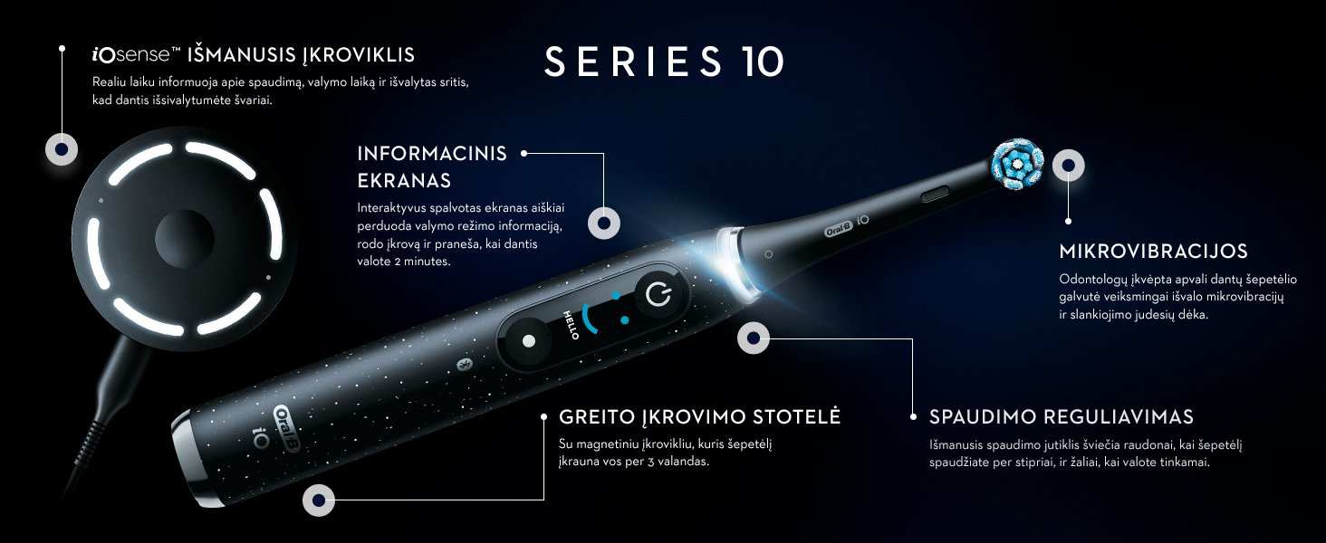 šepetėlis Oral-B iO 10
