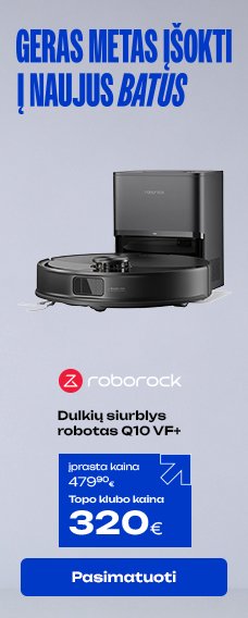 Dulkių siurblys robotas ROBOROCK Q10 VF+, black