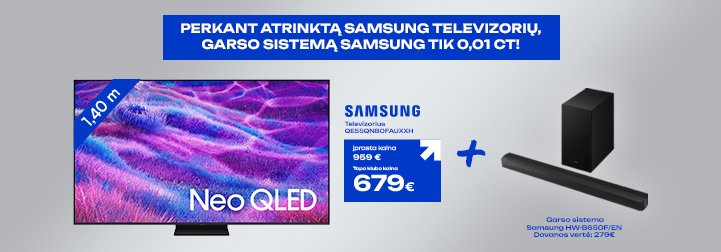Televizorius Samsung QE55QN80FAUXXH