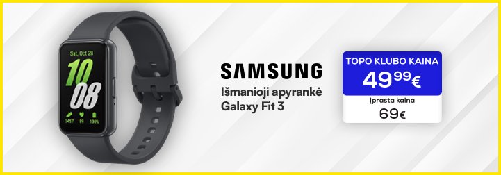 Išmanioji apyrankė Samsung Galaxy Fit 3 Gray