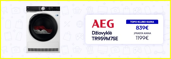 AEG Stambiai buitinei technikai TOP kainos + nemokamas pristatymas