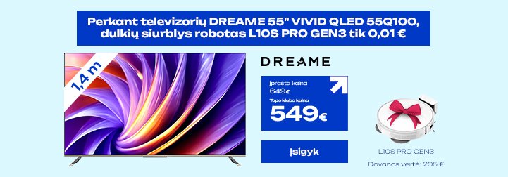 Televizorius DREAME 55" VIVID QLED 55Q100