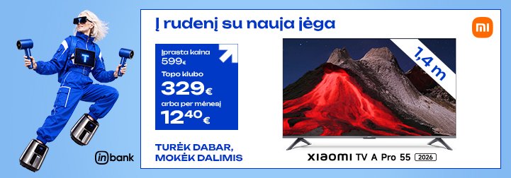 Televizorius XIAOMI QLED TV A Pro 2026 55"