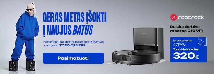 Dulkių siurblys robotas ROBOROCK Q10 VF+, black