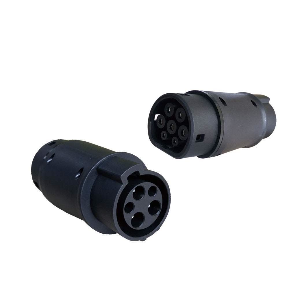 Elektromobilio įkrovimo kabelio adapteris DUOSIDA Type 1 M - Type 2 F, 1 fazės, 32A Elektromobilio įkrovimo kabelio adapteris DUOSIDA Type 1 M - Type 2 F, 1 fazės, 32A