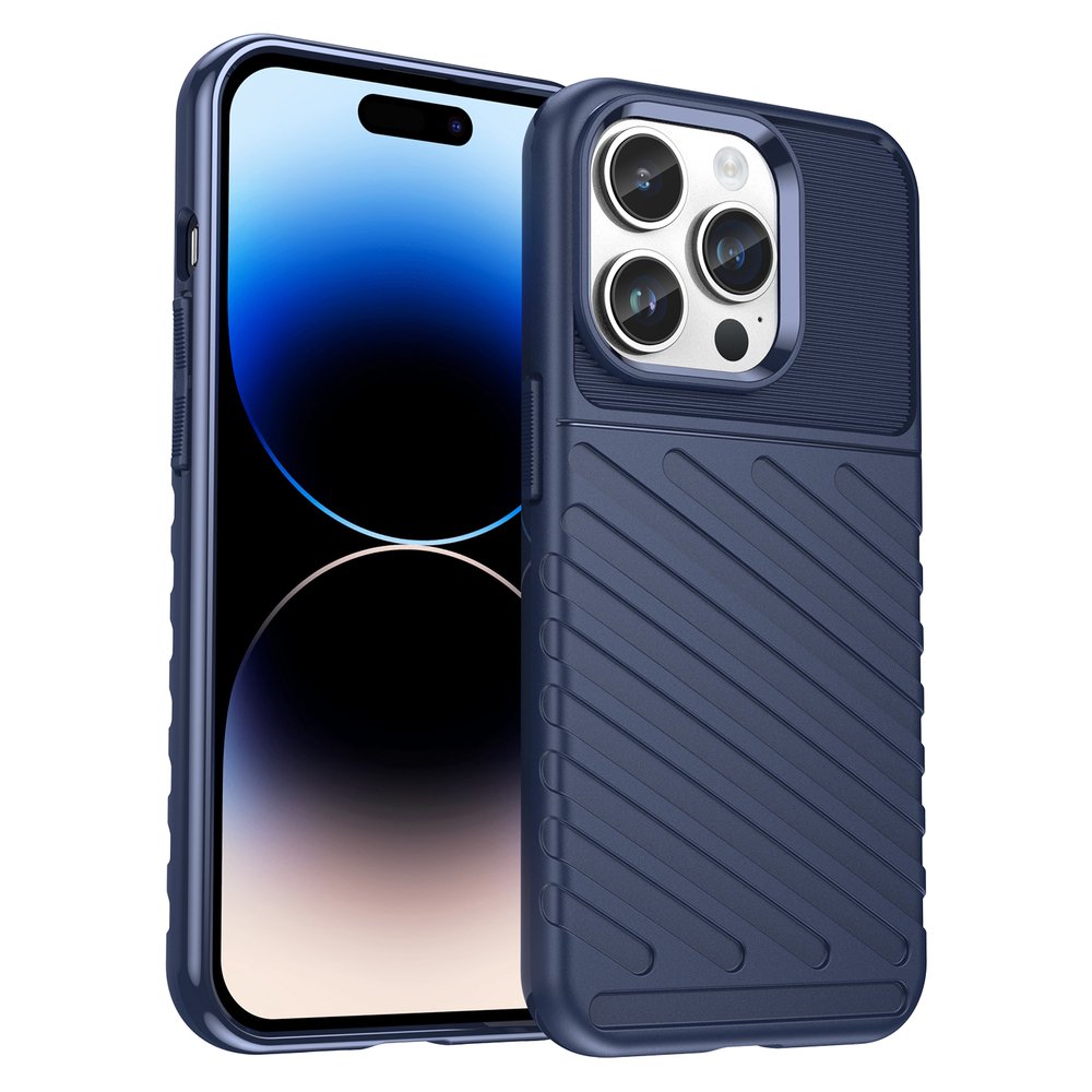Thunder Case iPhone 14 Pro Max blue armored case - Topocentras